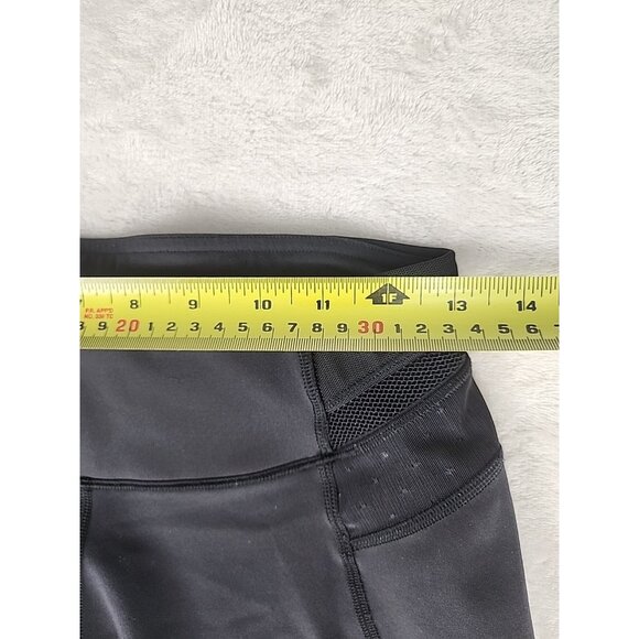 Lululemon Women's Just Breathe Leggings Size 6 Black Mesh Polkadot - Picture 6 of 8